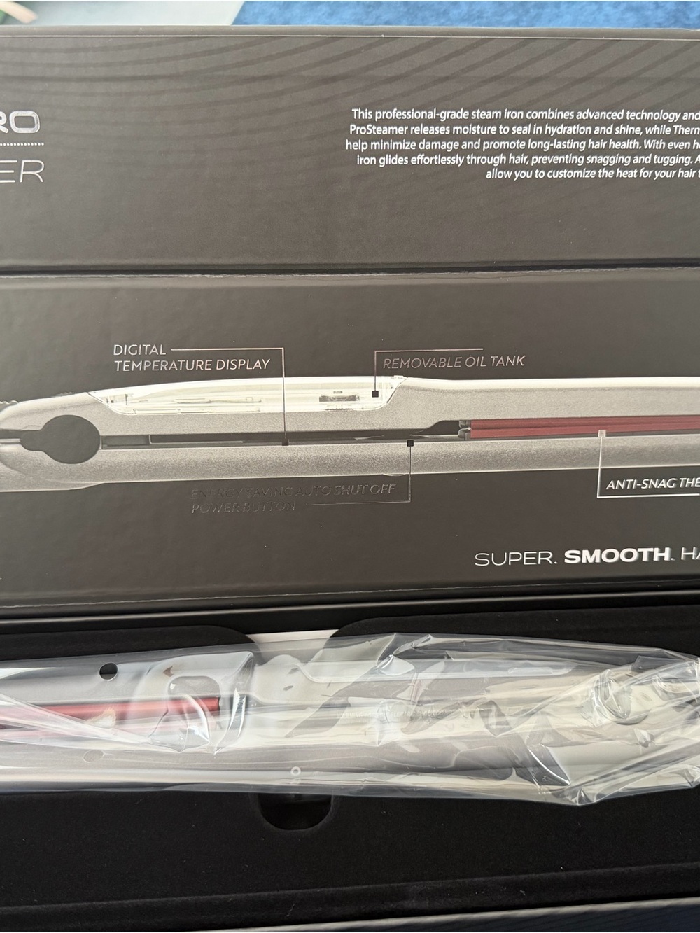 Cortex Pro White and Pink Steam Hair Straightener